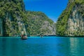Pileh Lagoon is a small inlet on the second biggest of the Phi Phi Island